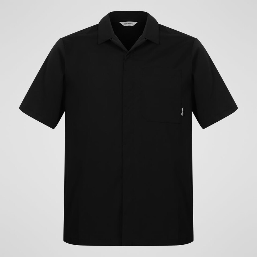 mens explorer short sleeve overshirt - black berghaus