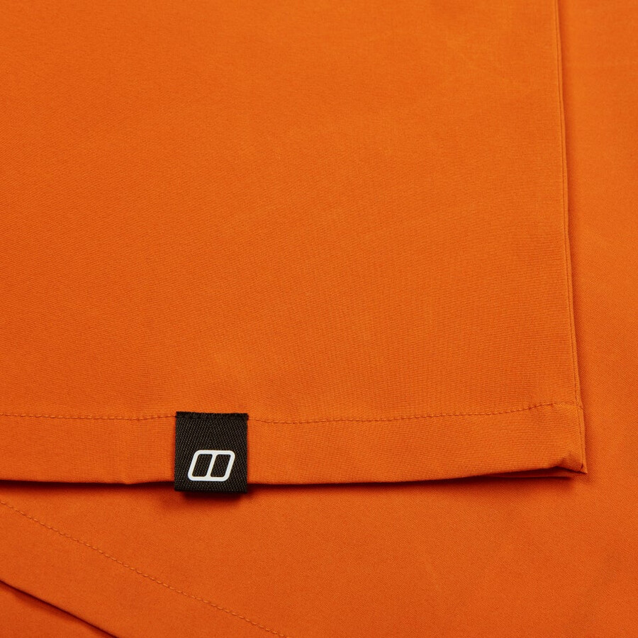 mens explorer short sleeve overshirt - orange berghaus