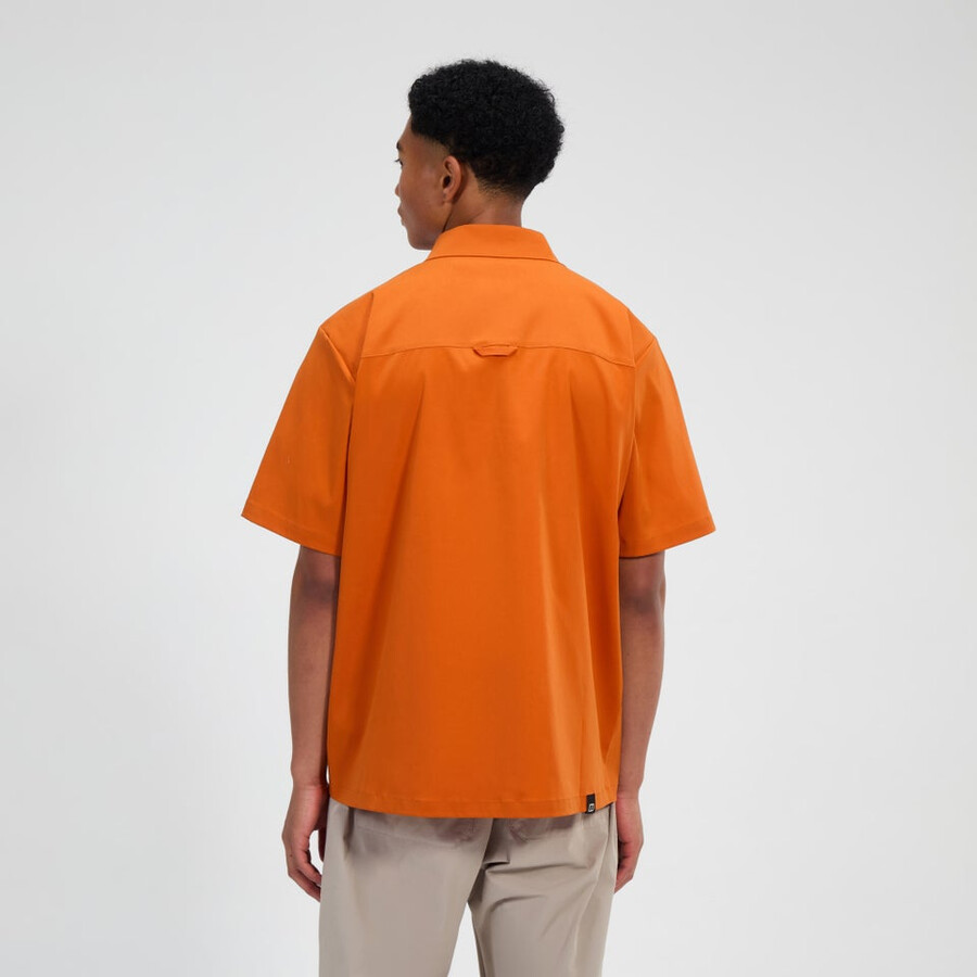 mens explorer short sleeve overshirt - orange berghaus