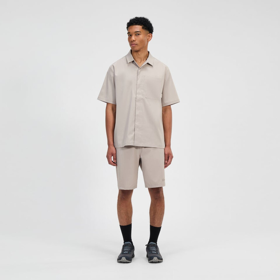 mens explorer ss overshirt - grey berghaus