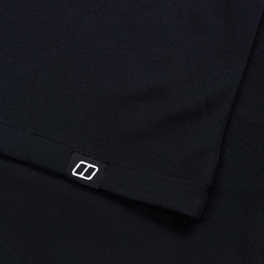 mens relaxed short sleeve tech tee - black berghaus