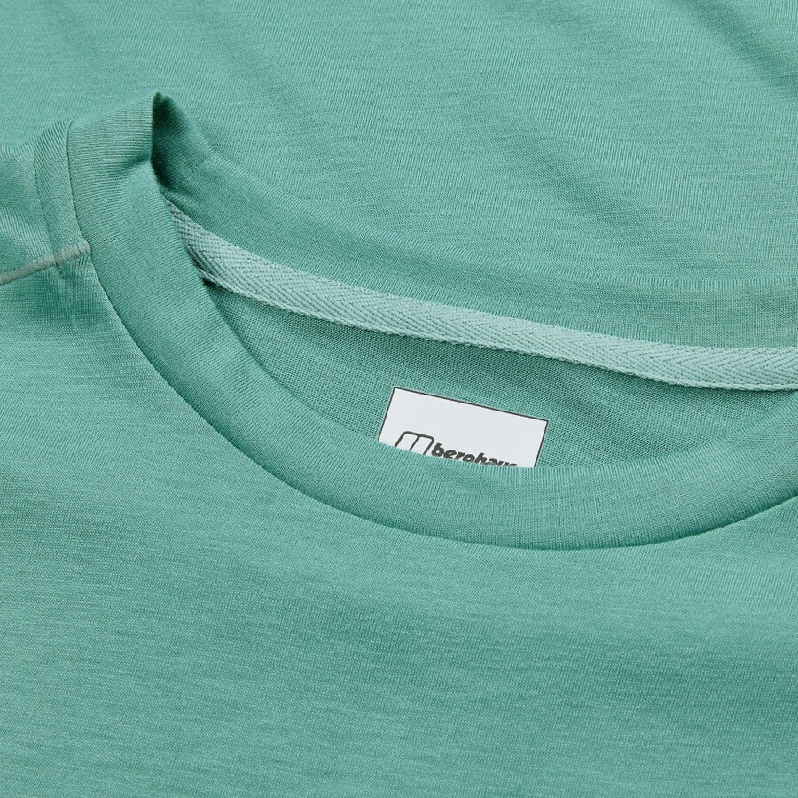 mens relaxed short sleeve tech tee - green berghaus