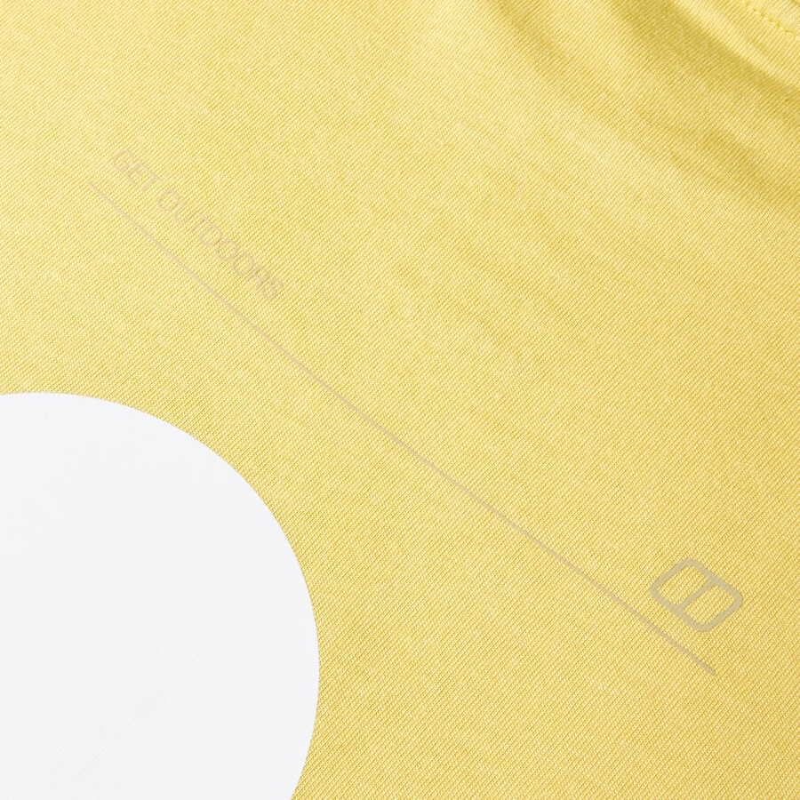 mens rolling peaks short sleeve tee - yellow berghaus