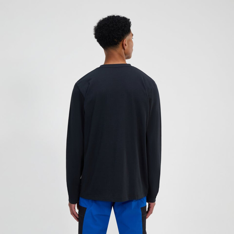 mens berghaus big logo long sleeve tee - black berghaus