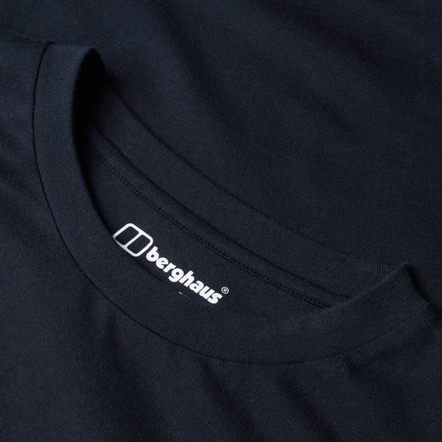 mens berghaus big logo long sleeve tee - black berghaus