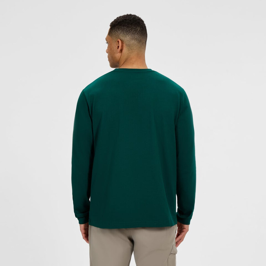 mens big logo long sleeves tee - green berghaus