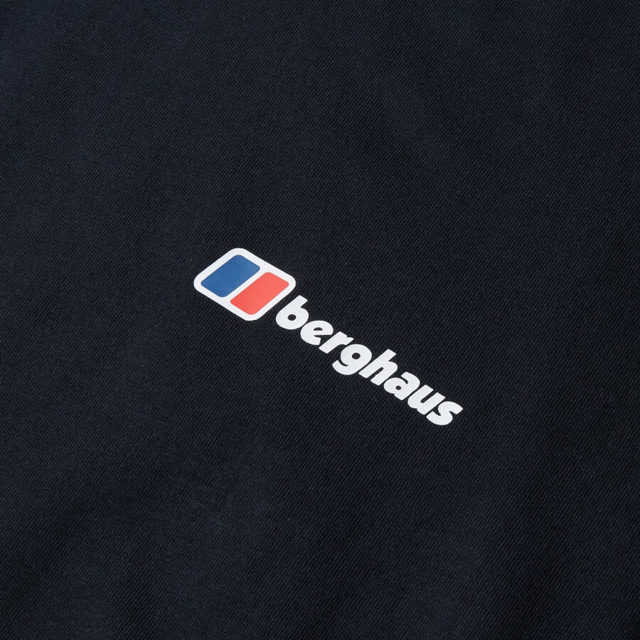 mens berghaus class logo tee - black berghaus