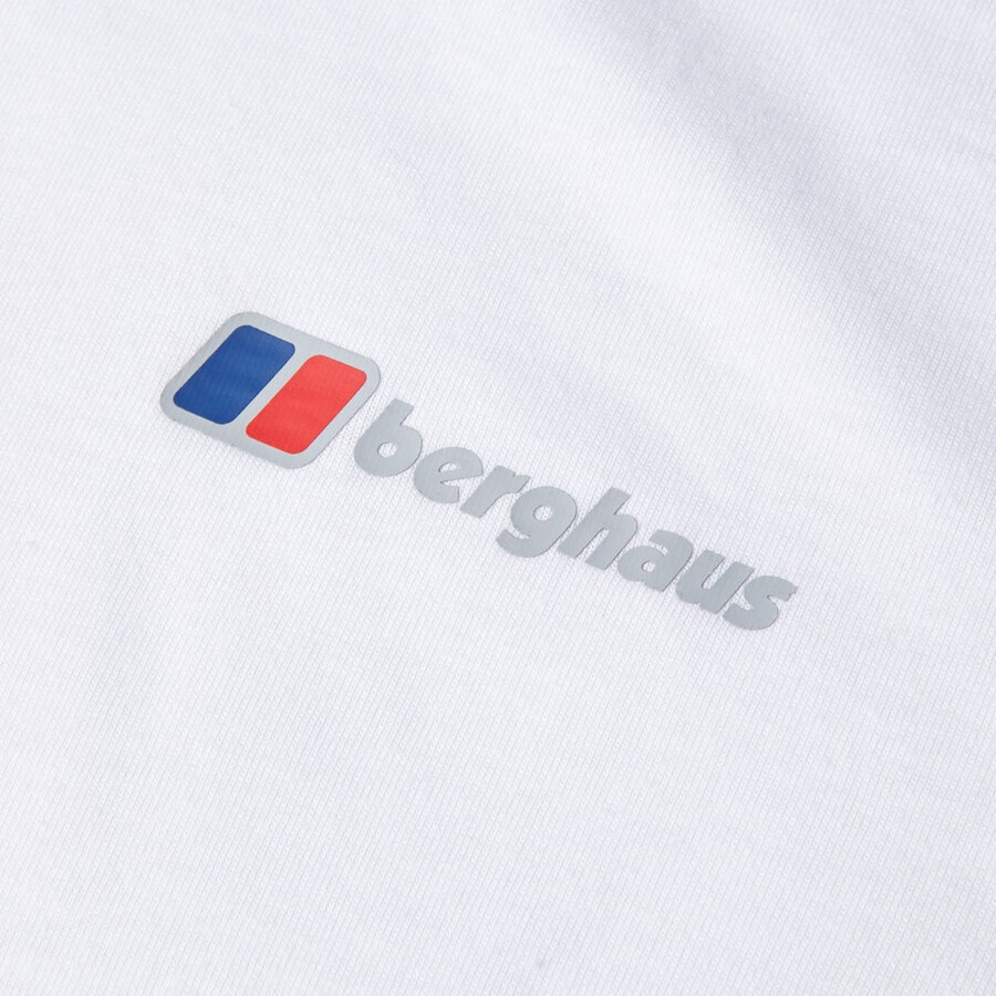 mens berghaus class logo tee - white berghaus