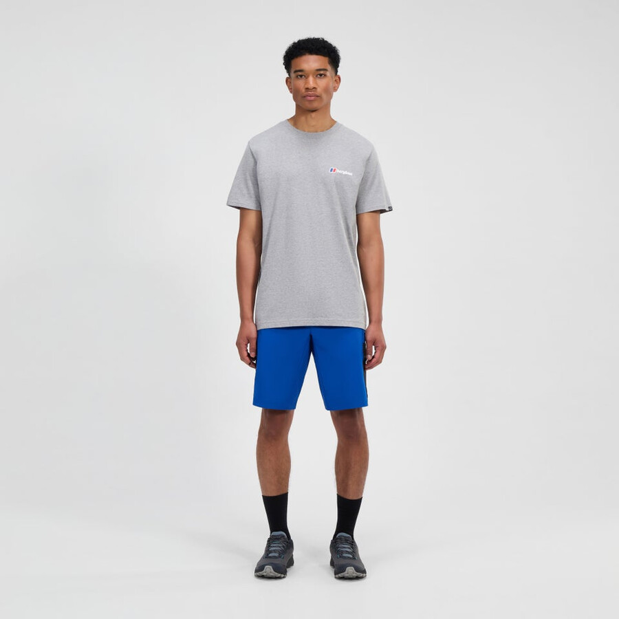 mens berghaus class logo tee - grey berghaus