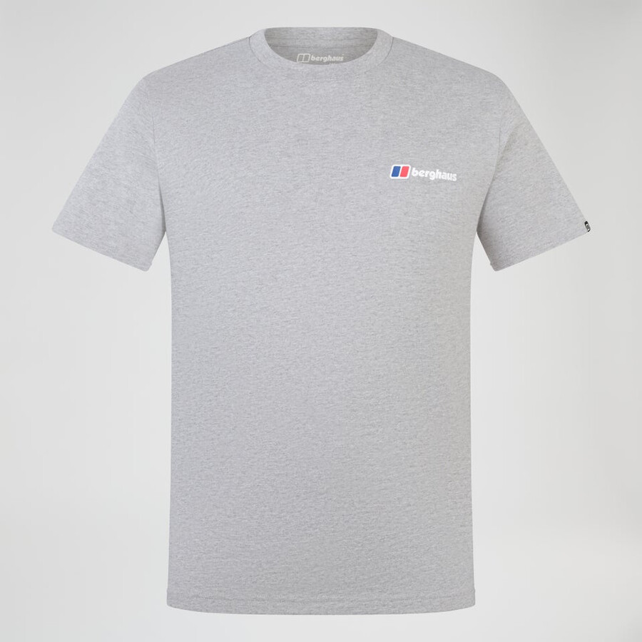 mens berghaus class logo tee - grey berghaus