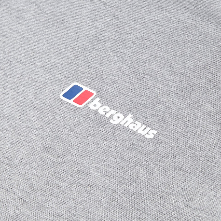 mens berghaus class logo tee - grey berghaus