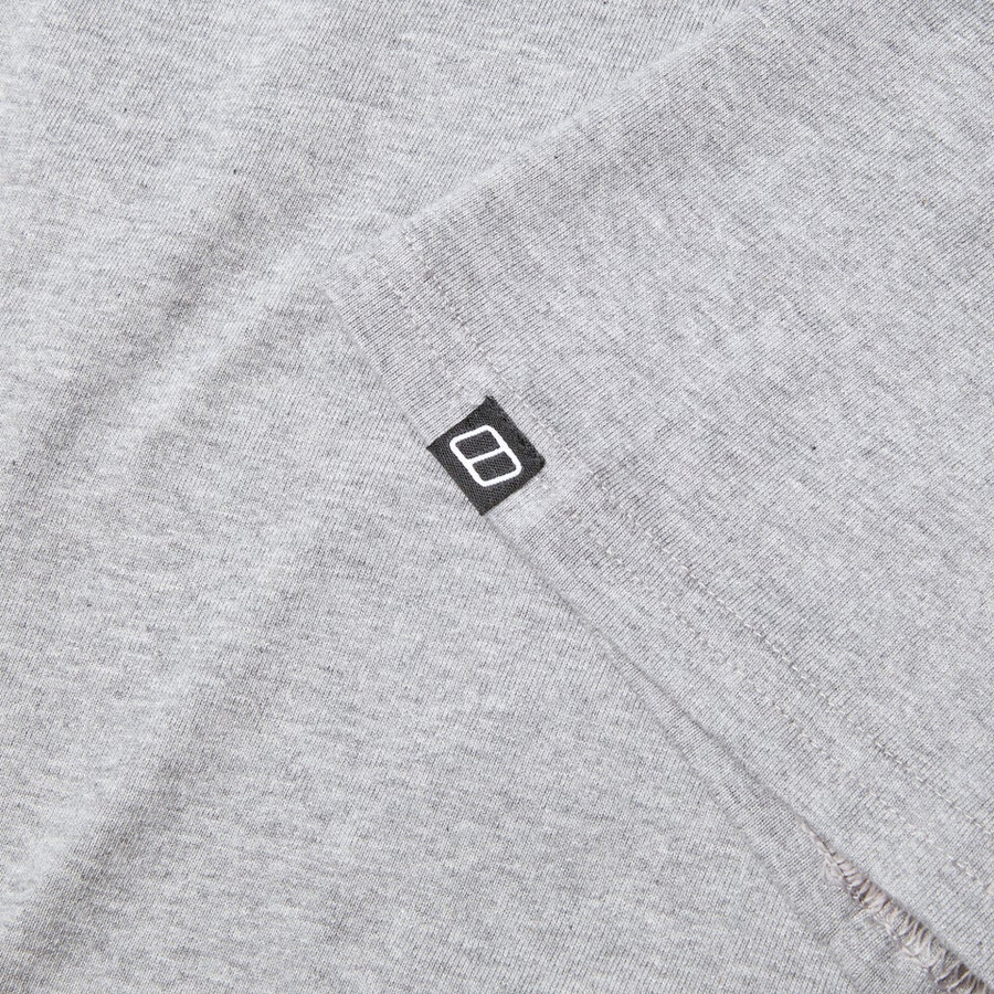 mens berghaus class logo tee - grey berghaus