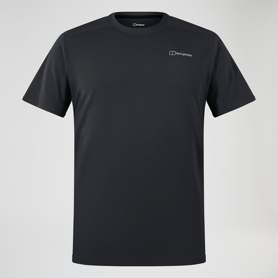 mens berghaus delta short sleeve tech tee - black berghaus