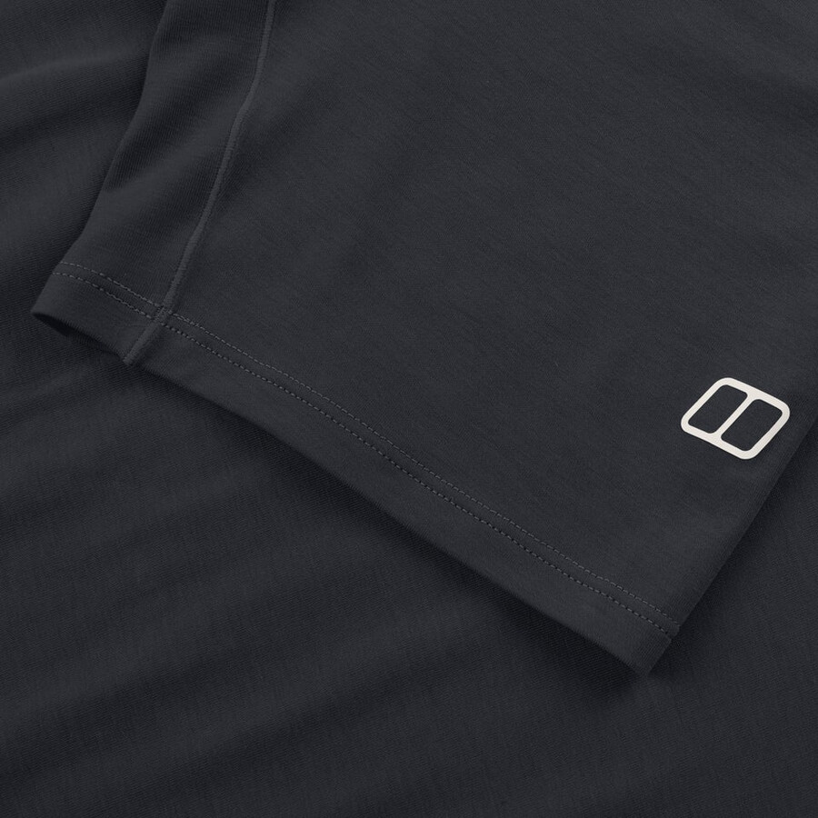 mens berghaus delta short sleeve tech tee - black berghaus