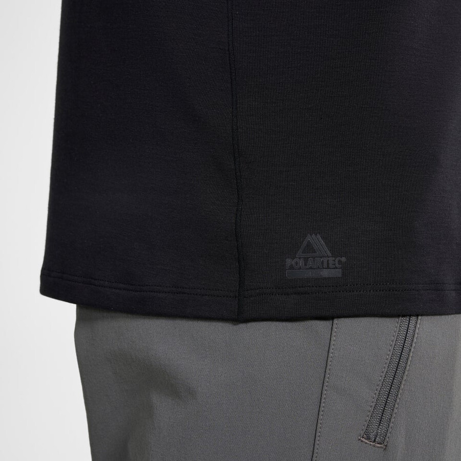mens delta long sleeve tech tee - black berghaus