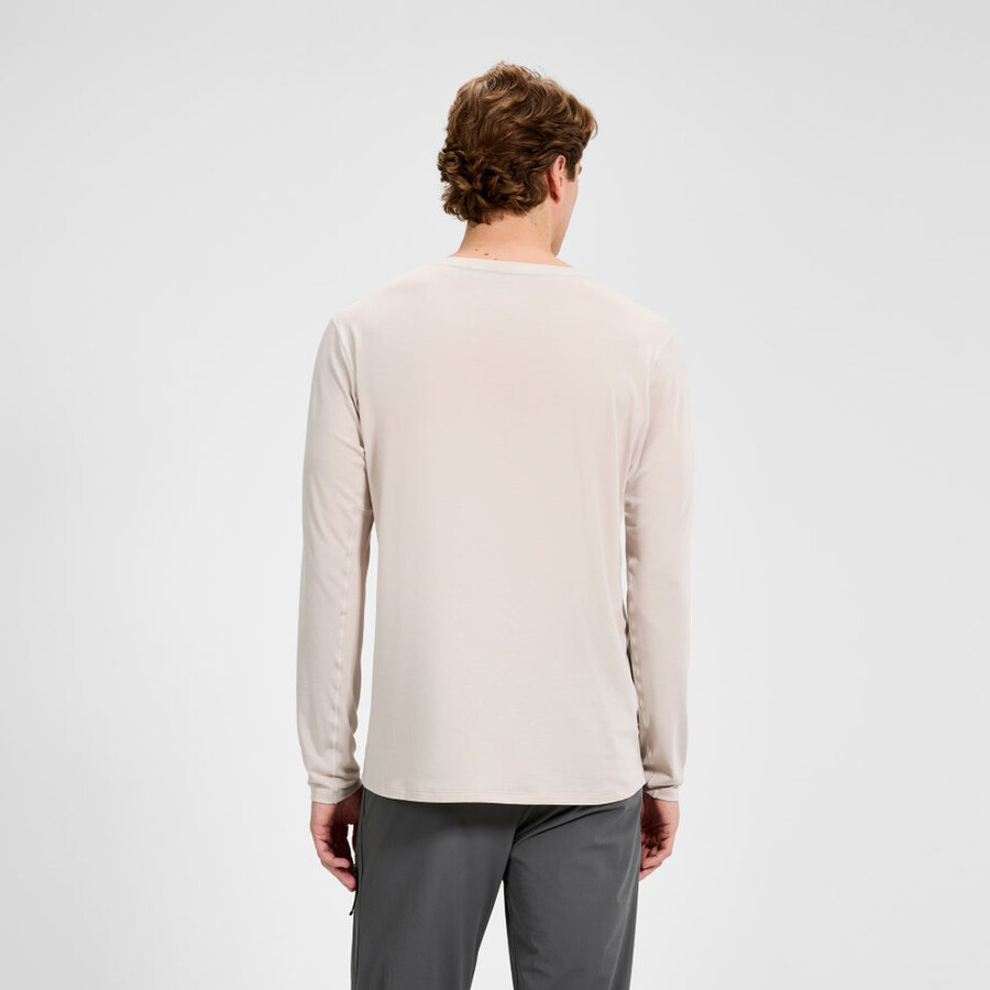 mens delta long sleeve tech tee - grey berghaus