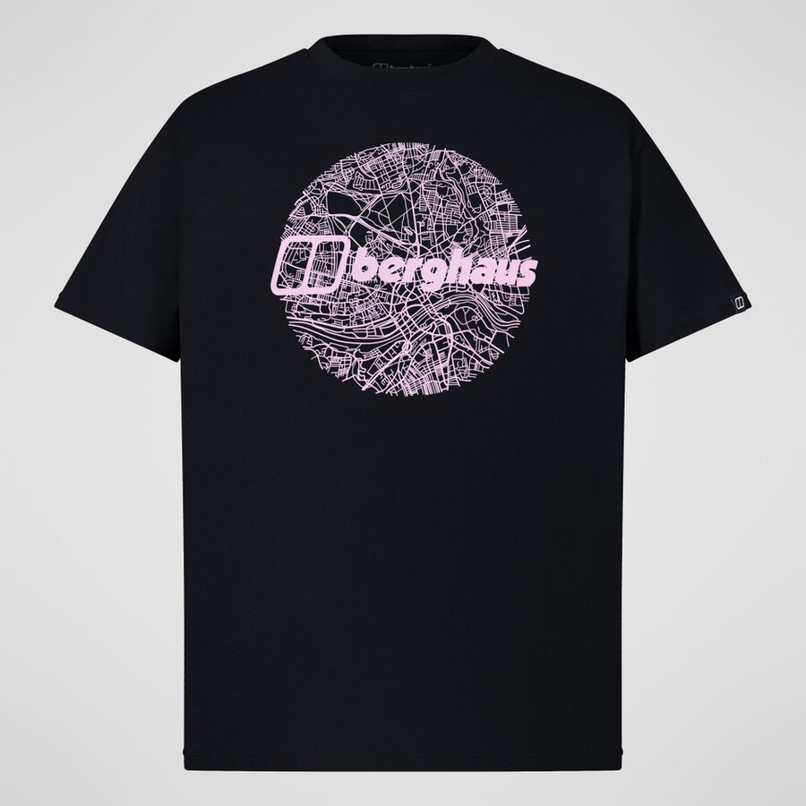 mens map of the toon tee - black berghaus