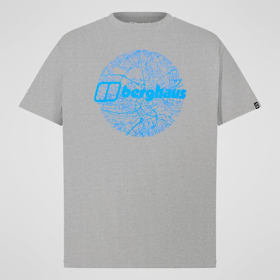 mens map of the toon tee - grey berghaus