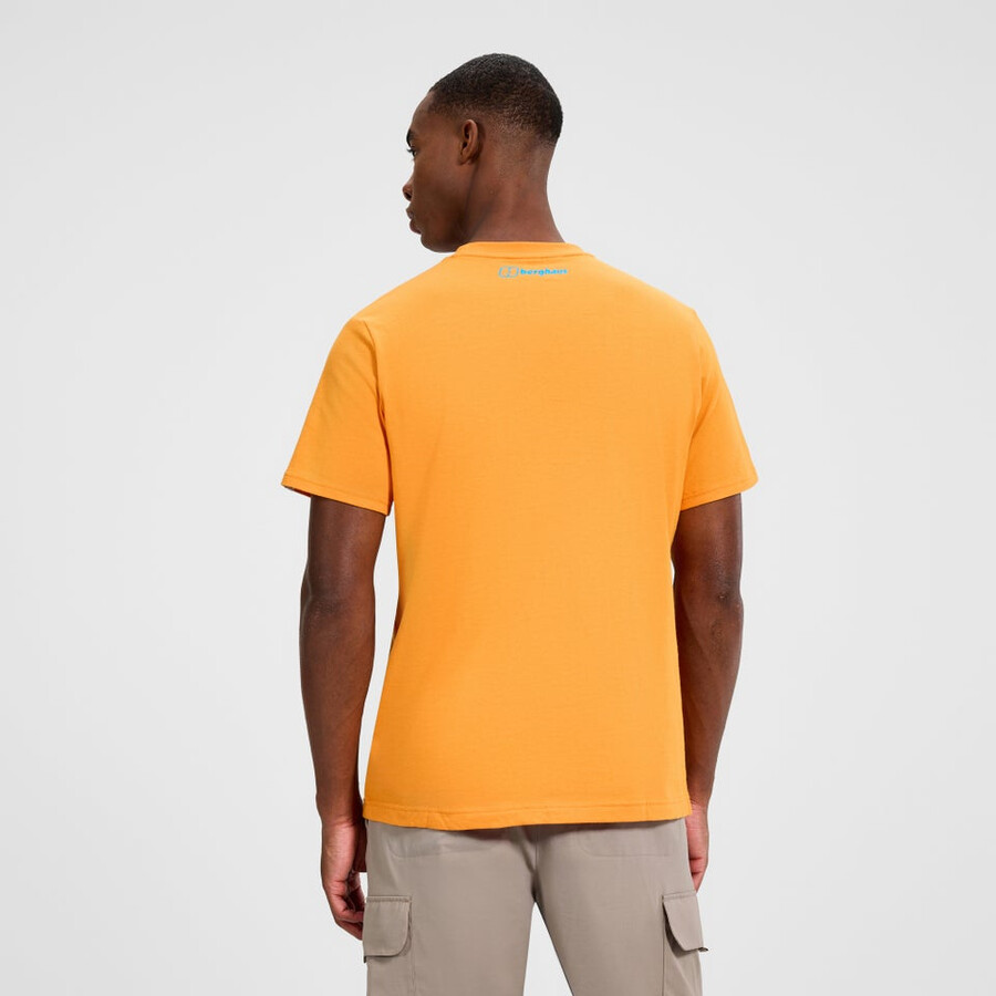 mens high level route tee - orange berghaus