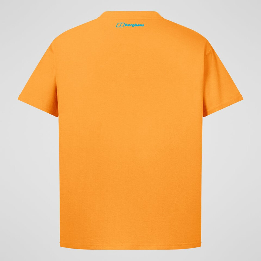 mens high level route tee - orange berghaus