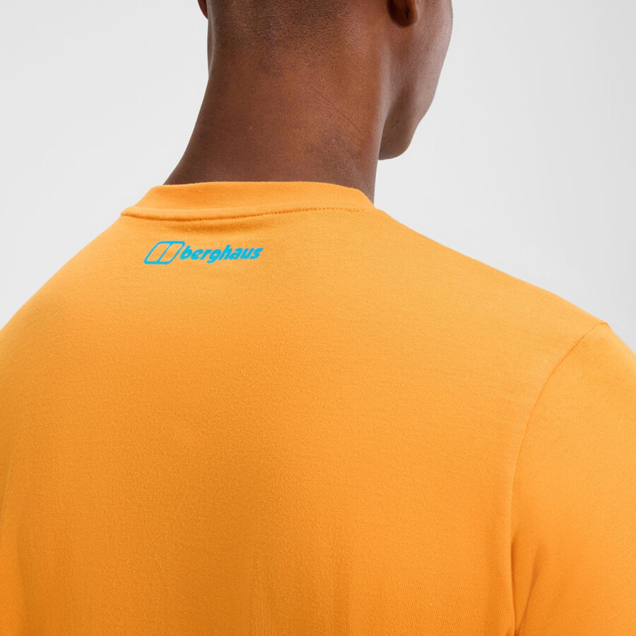 mens high level route tee - orange berghaus