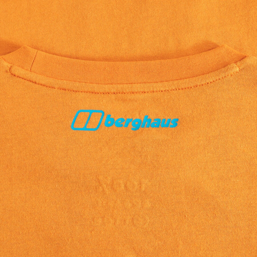 mens high level route tee - orange berghaus