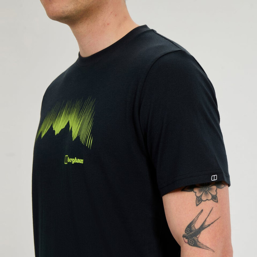 mens mountain strike tee - black berghaus