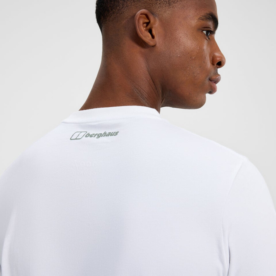 mens mountain strike tee - white berghaus