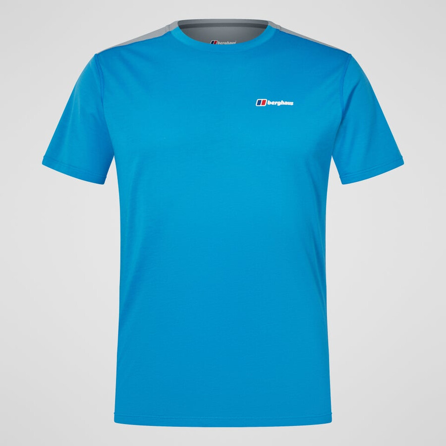 mens terrain trek tech tee - bluegrey berghaus