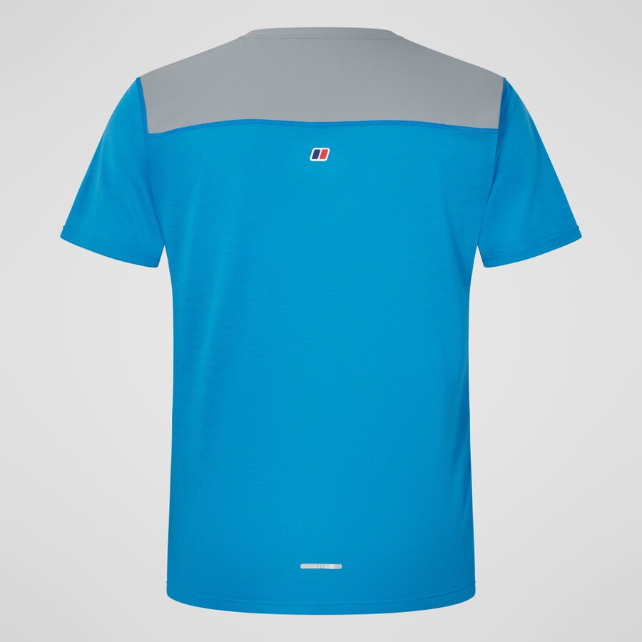 mens terrain trek tech tee - bluegrey berghaus