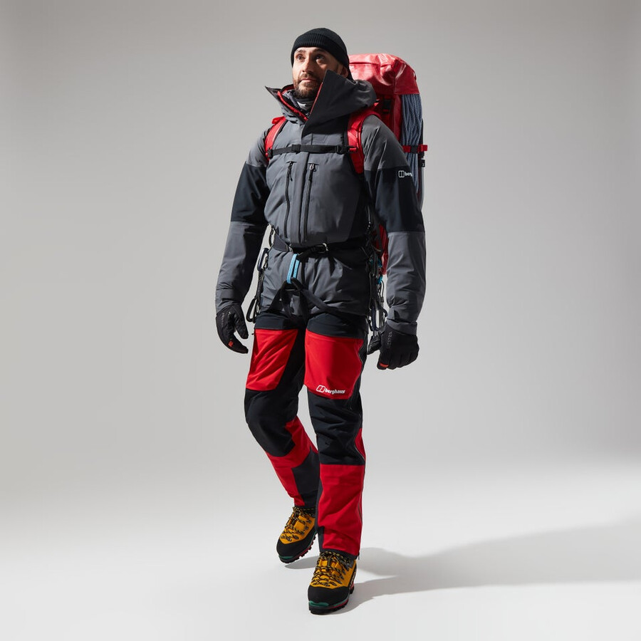 mens mtn guide gore-tex pro pant - blackred berghaus
