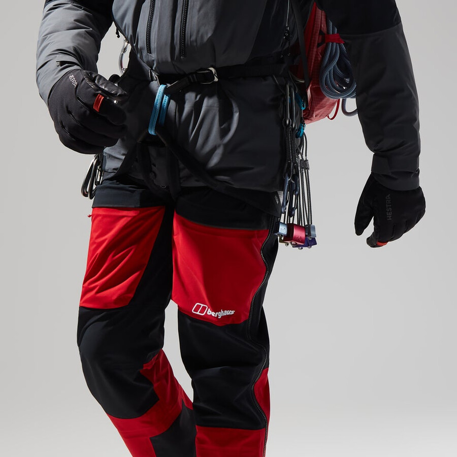 mens mtn guide gore-tex pro pant - blackred berghaus