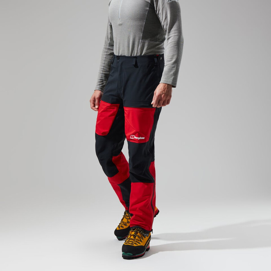 mens mtn guide gore-tex pro pant - blackred berghaus