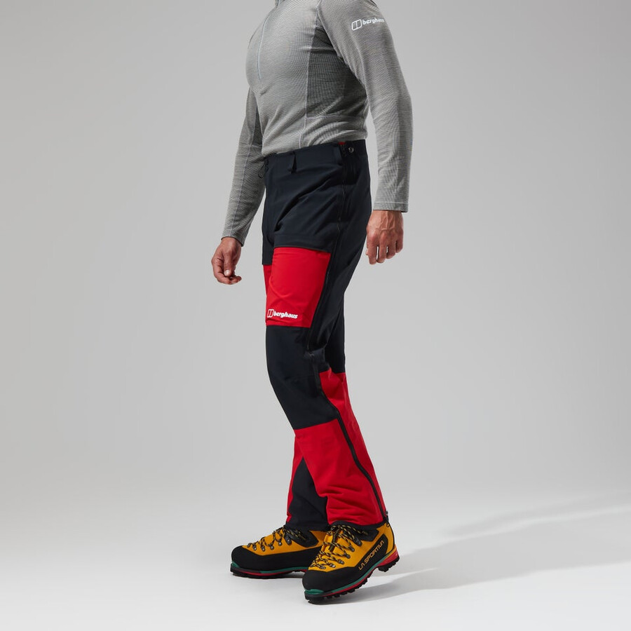 mens mtn guide gore-tex pro pant - blackred berghaus