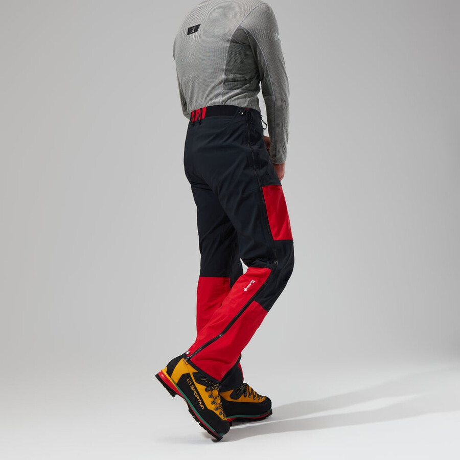 mens mtn guide gore-tex pro pant - blackred berghaus