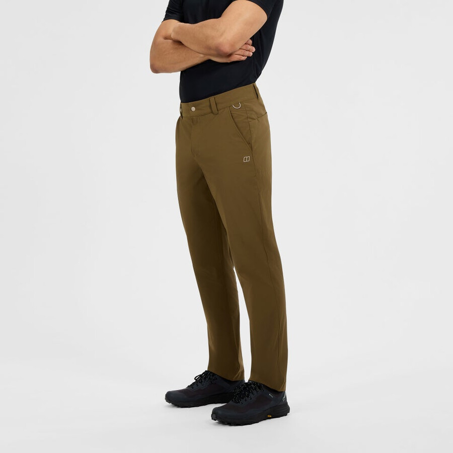 mens everyday straight pant - brown berghaus