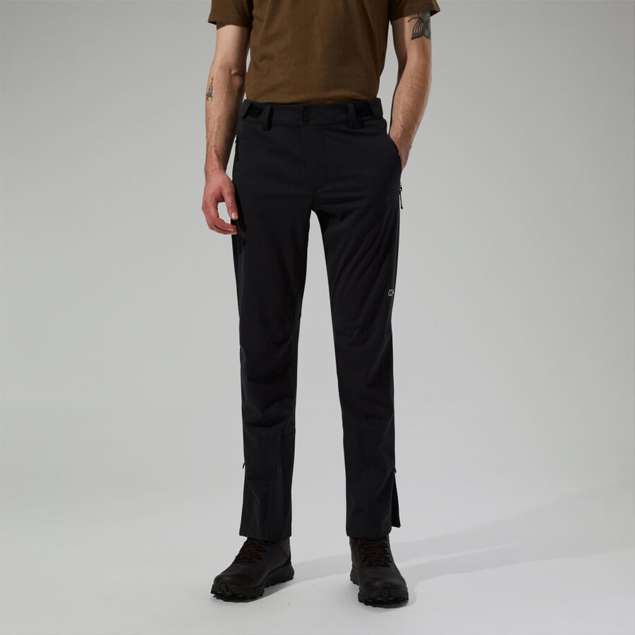 mens ridge-roamer softshell pant - black berghaus