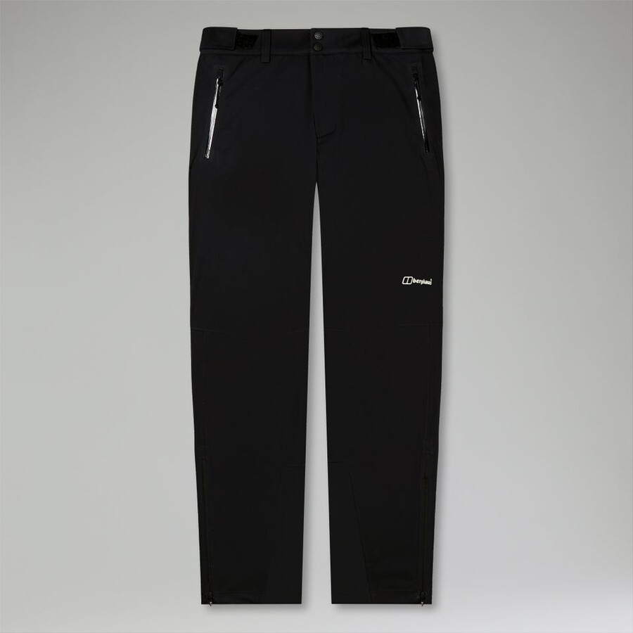 mens ridge-roamer softshell pant - black berghaus