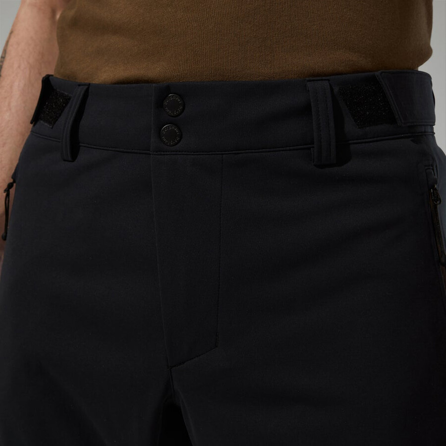 mens ridge-roamer softshell pant - black berghaus