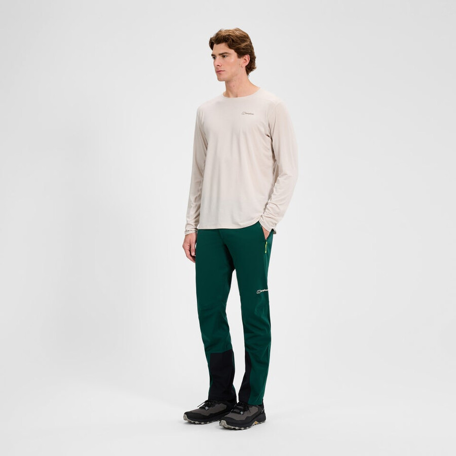 mens ridge-roamer softshell pant - green berghaus
