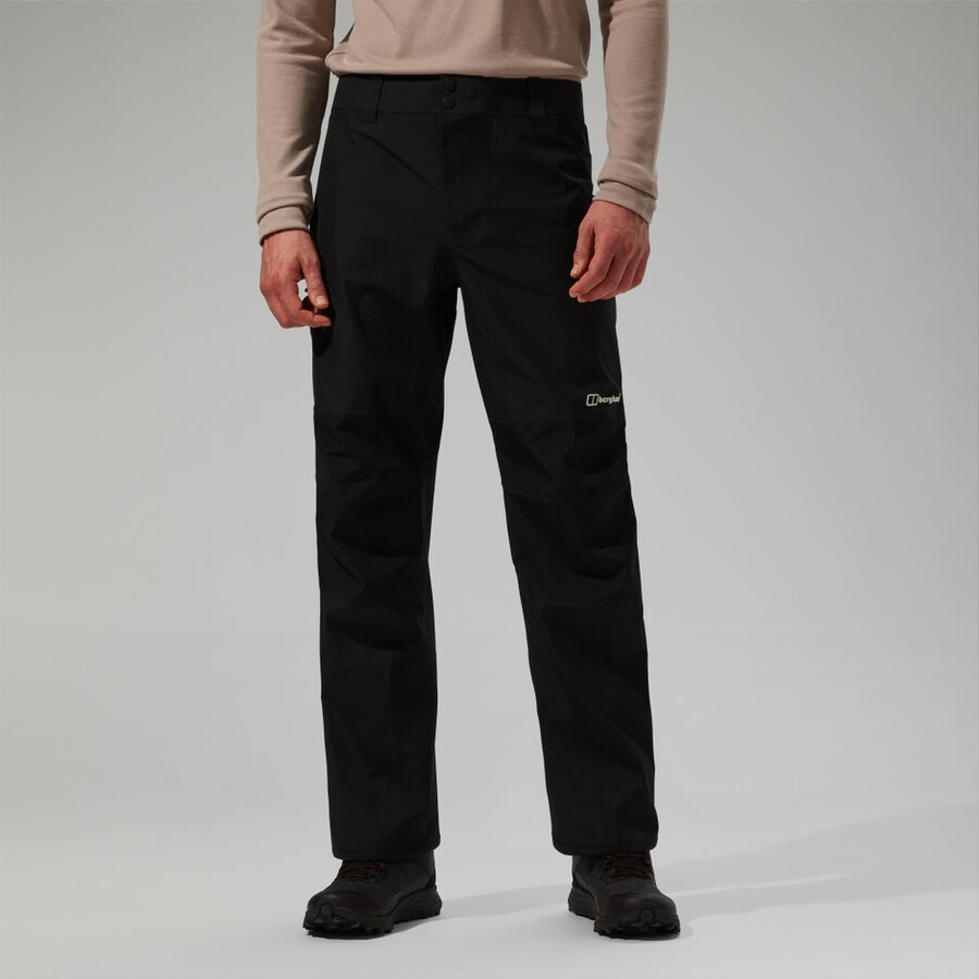 mens ridge-seeker gore-tex waterproof pant - black berghaus