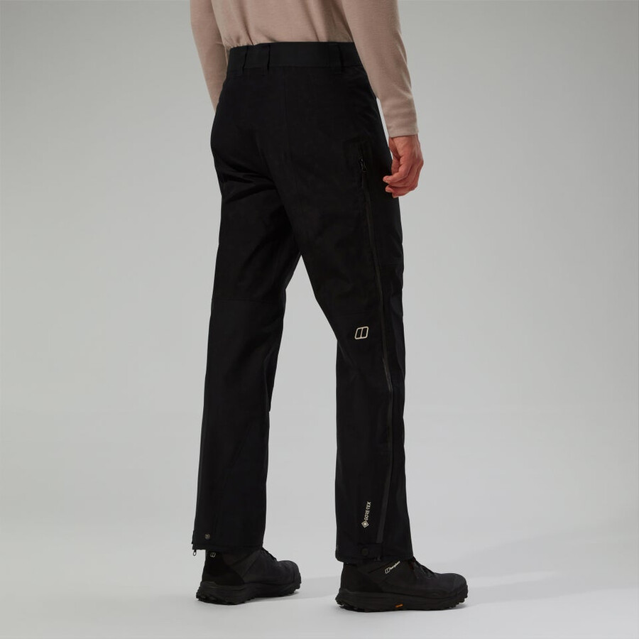 mens ridge-seeker gore-tex waterproof pant - black berghaus