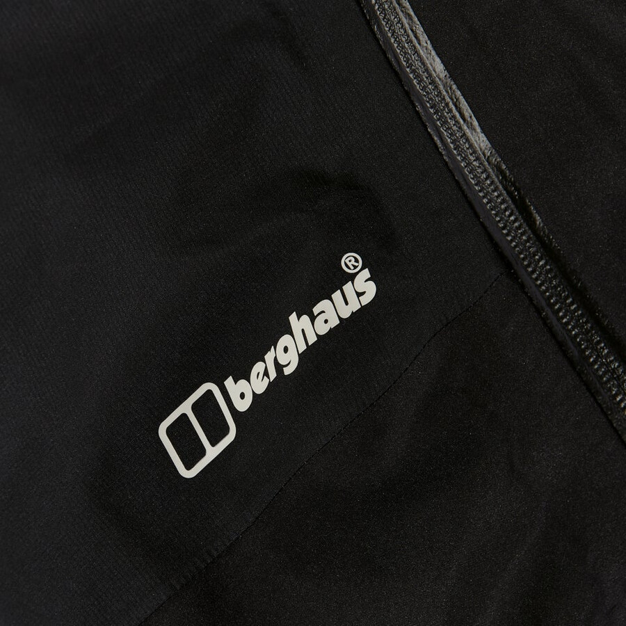 mens ridge-seeker gore-tex waterproof pant - black berghaus
