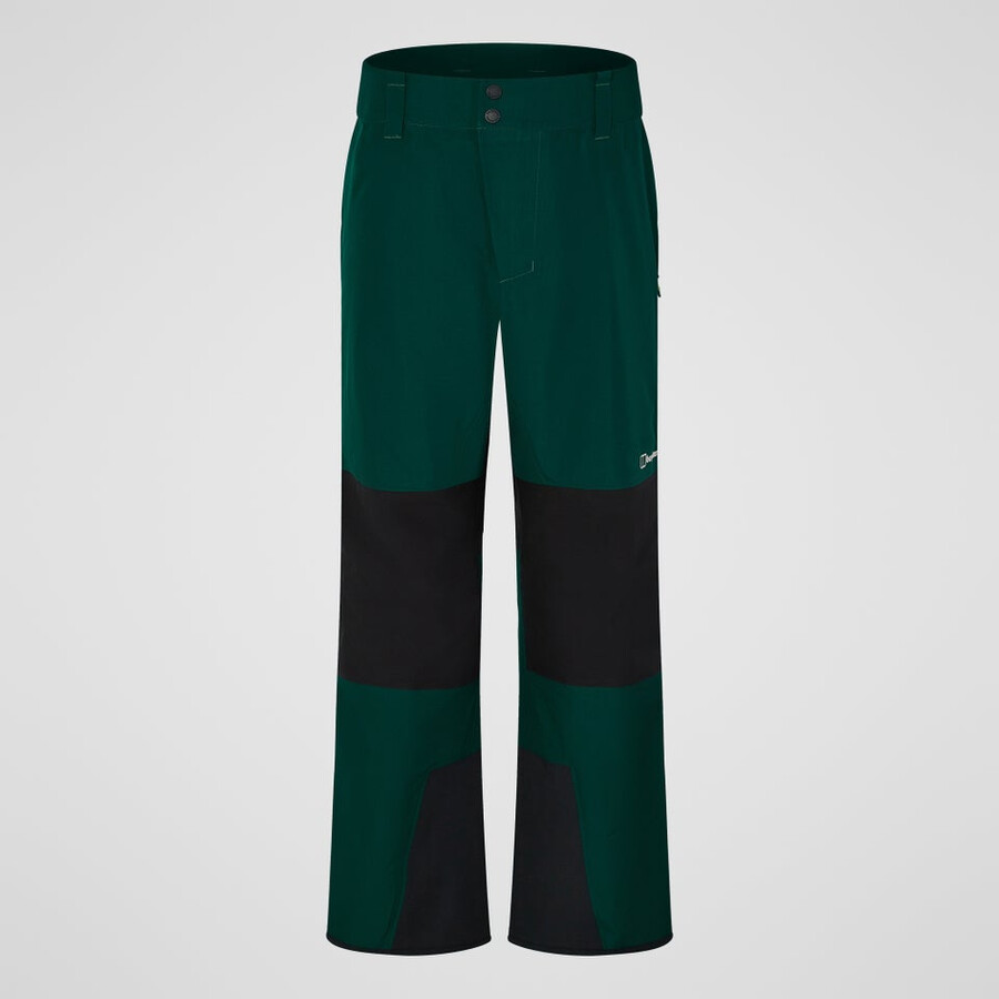mens ridge-seeker waterproof pant black - greenblack berghaus