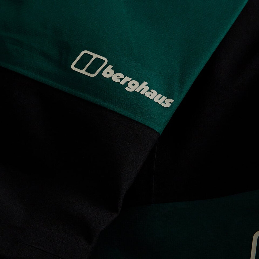 mens ridge-seeker waterproof pant black - greenblack berghaus