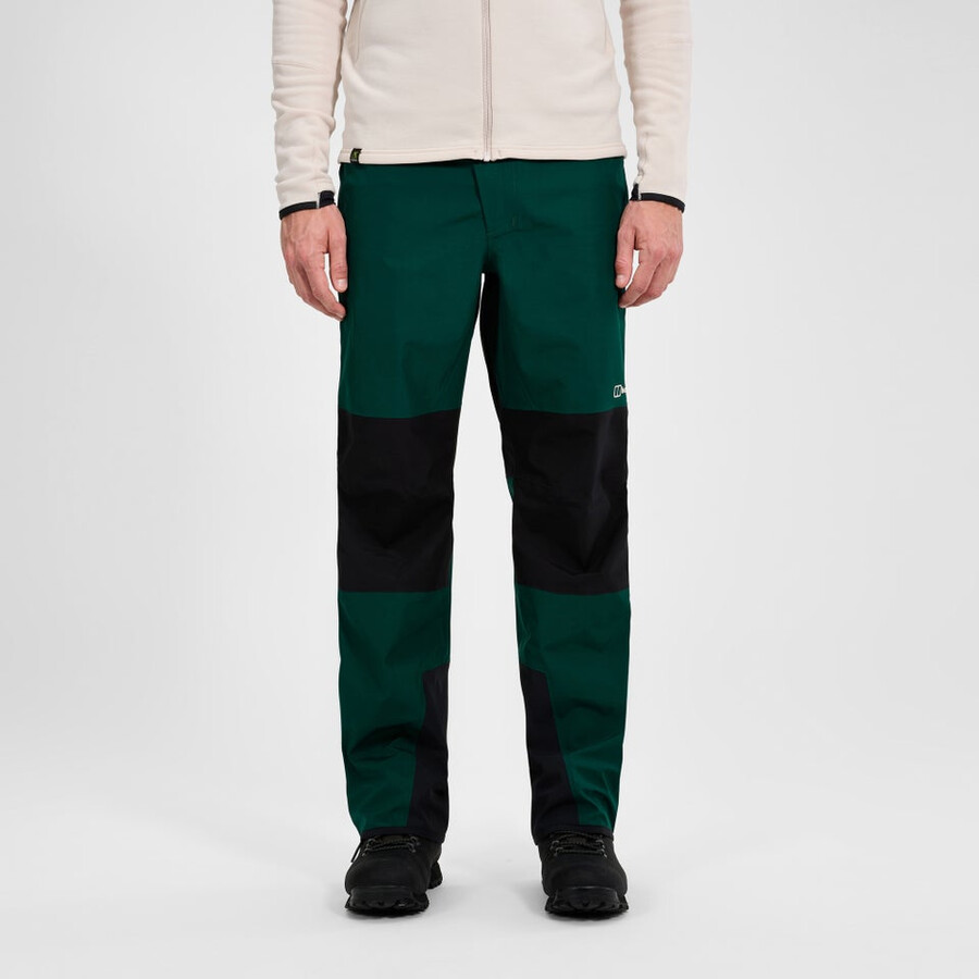 mens ridge-seeker waterproof pant black - greenblack berghaus
