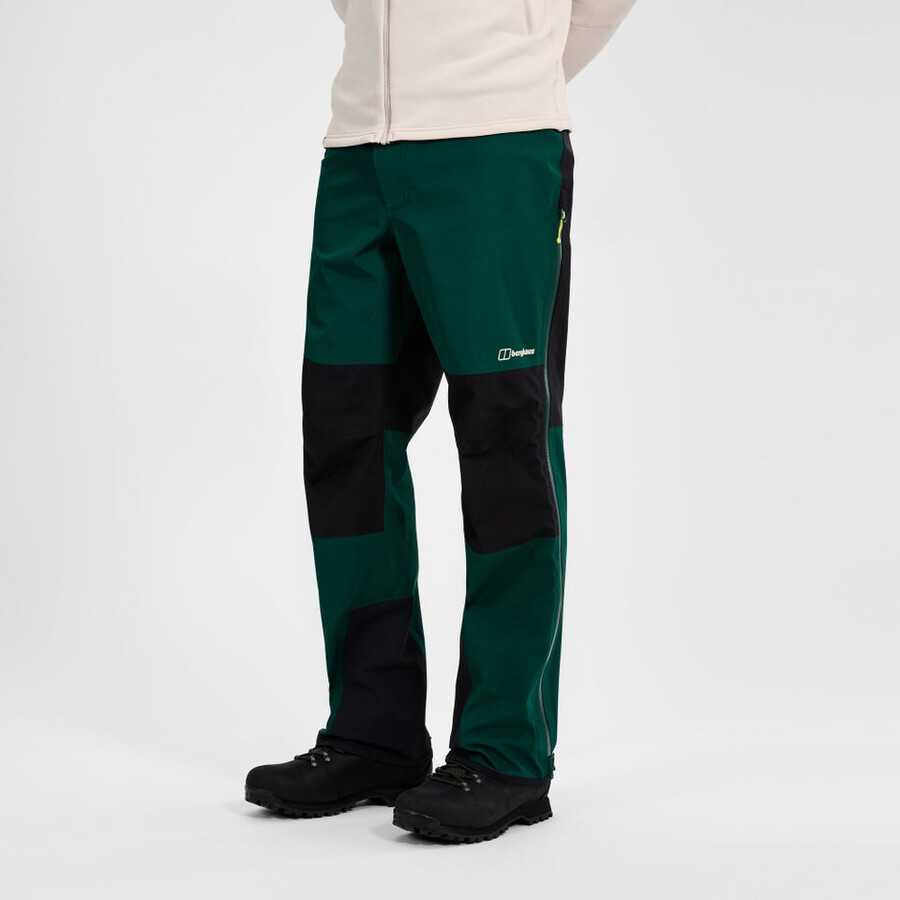 mens ridge-seeker waterproof pant black - greenblack berghaus
