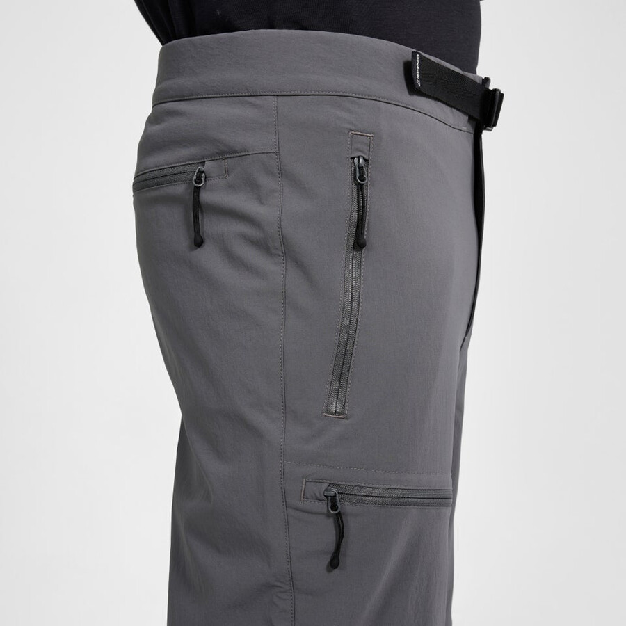 mens trail-explorer zip off pant - grey berghaus
