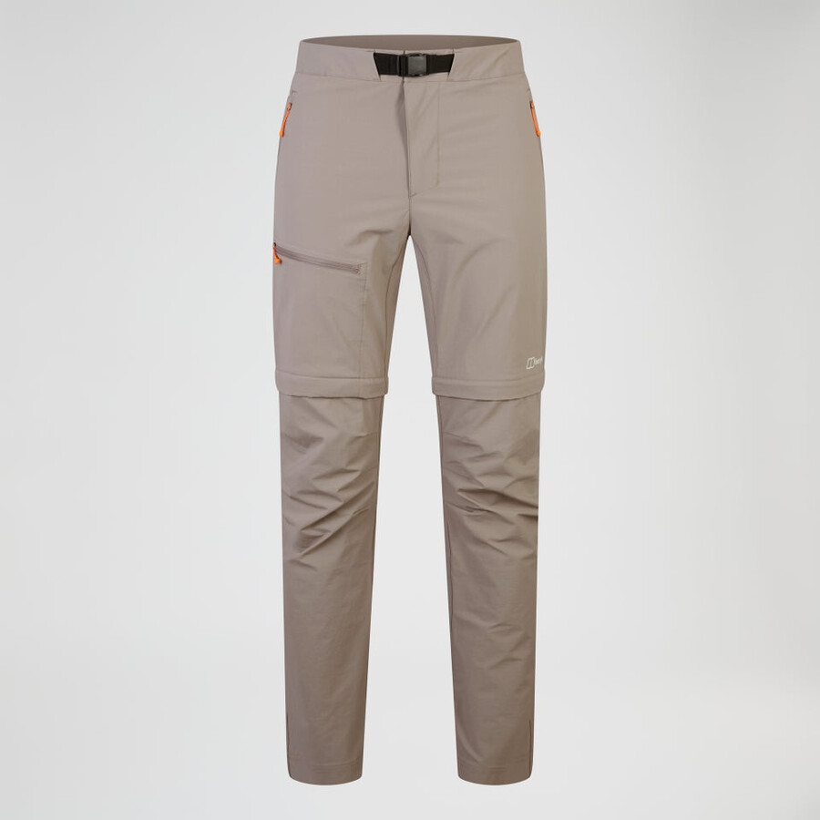 mens trail-explorer zip off pant - natural berghaus