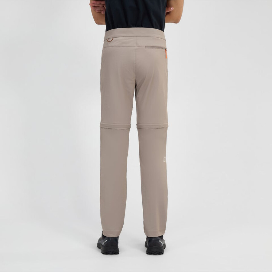mens trail-explorer zip off pant - natural berghaus